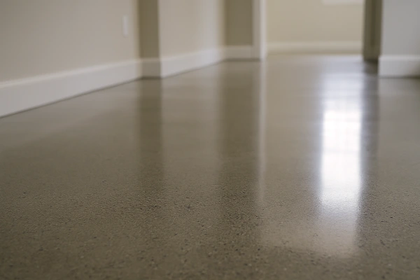 a finished concrete house floor from TJ Concrete Contractor in Dallas, TX 