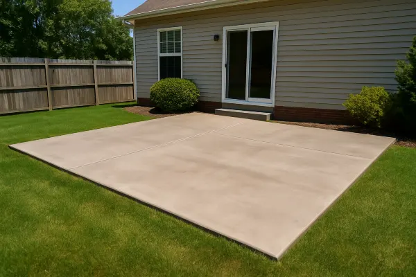 a house featuring a concrete patio from TJ Concrete Contractor in Dallas, TX - concrete leveling