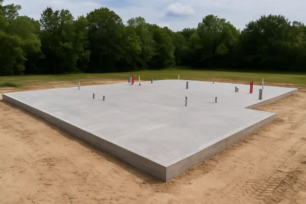 a new concrete foundation for a house from TJ Concrete Contractor in Dallas, TX - Concrete Masonry
